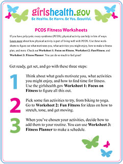 PCOS Worksheets cover.