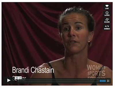 Sceenshot of Brandi Chastain video
