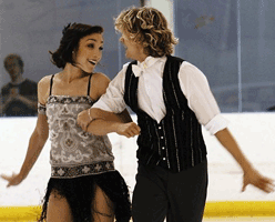 Meryl skating with partner