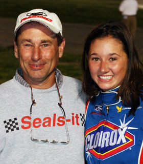 Stephanie Mockler with her dad